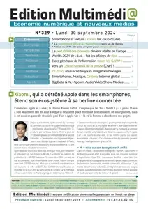 Edition Multimédi@ N.332 - 30 Septembre 2024