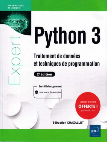 Python 3 - Traitement de données et techniques de programmation 2ed